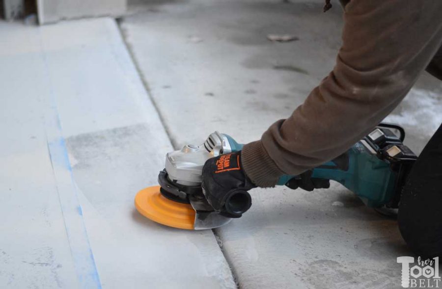 Smoothing out tripping hazards and bad concrete areas is easier than I thought. Garage floor grinding using a Makita angle grinder and diamond cup wheel. 