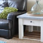 Zinc Top Farmhouse Side Table