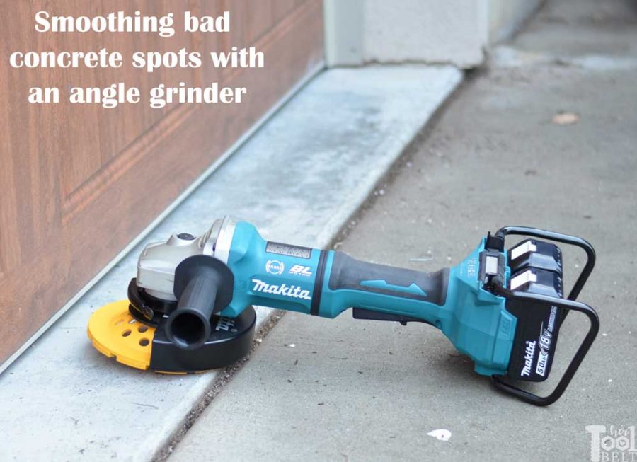 Smoothing out tripping hazards and bad concrete areas is easier than I thought. Garage floor grinding using a Makita angle grinder and diamond cup wheel. 