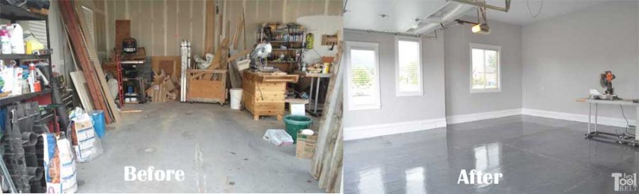 Garage makeover progress!