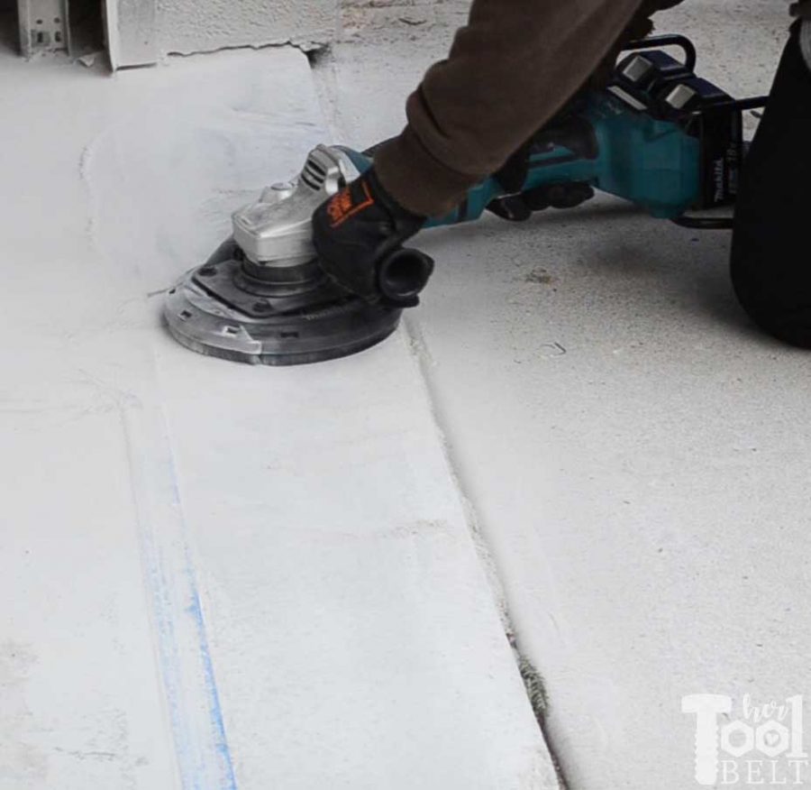 Smoothing out tripping hazards and bad concrete areas is easier than I thought. Garage floor grinding using a Makita angle grinder and diamond cup wheel. 