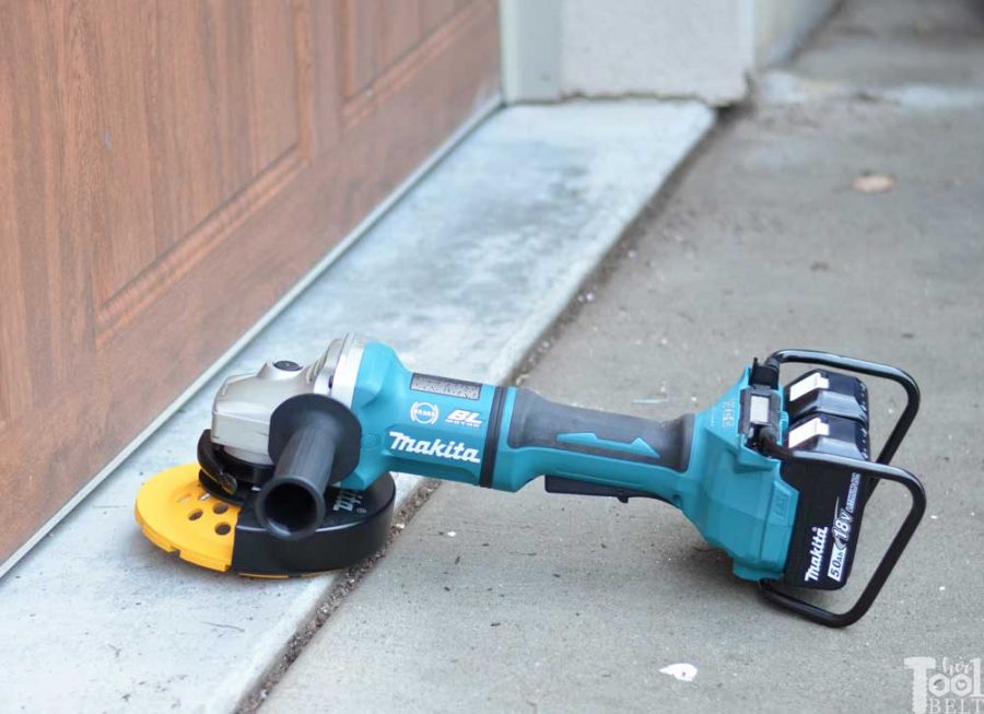 Smoothing out tripping hazards and bad concrete areas is easier than I thought. Garage floor grinding using a Makita angle grinder and diamond cup wheel. 