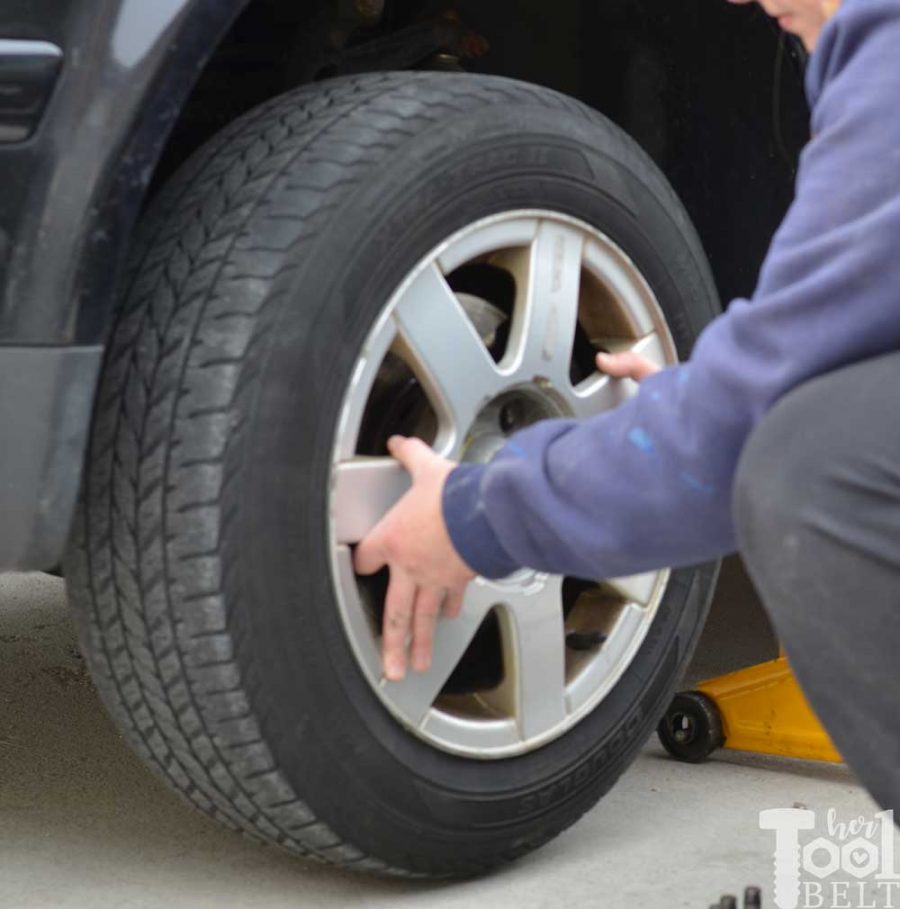 A few tips to make changing a car tire quick and easy.
