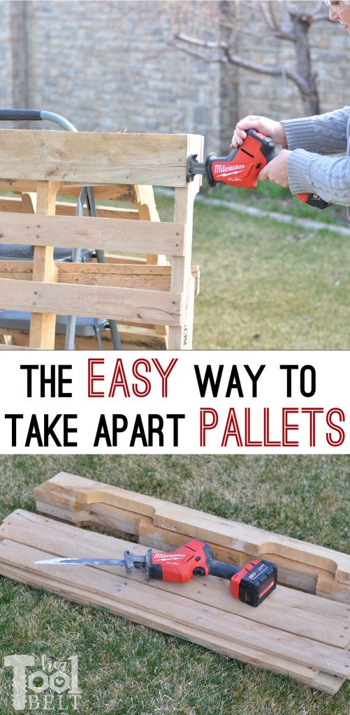 The easy way to take apart pallets and save the nail holes. It only takes a few minutes to dismantle the pallets. Great for any rustic project.