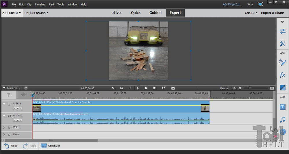 Create Square Video With Premiere Elements Her Tool Belt