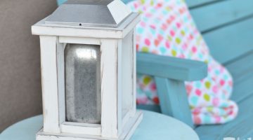 Wood and Mason Jar Solar Lantern