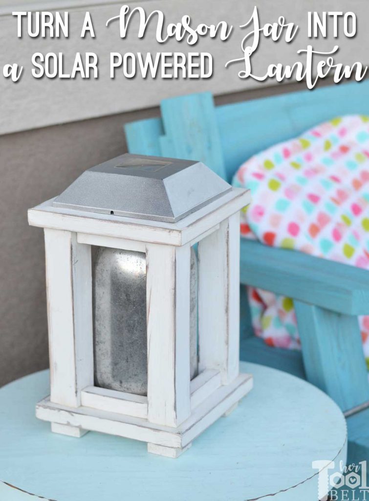 Turn a plain mason jar into a unique mercury glass mason jar lantern.  Great way to use old broken landscaping solar lights.