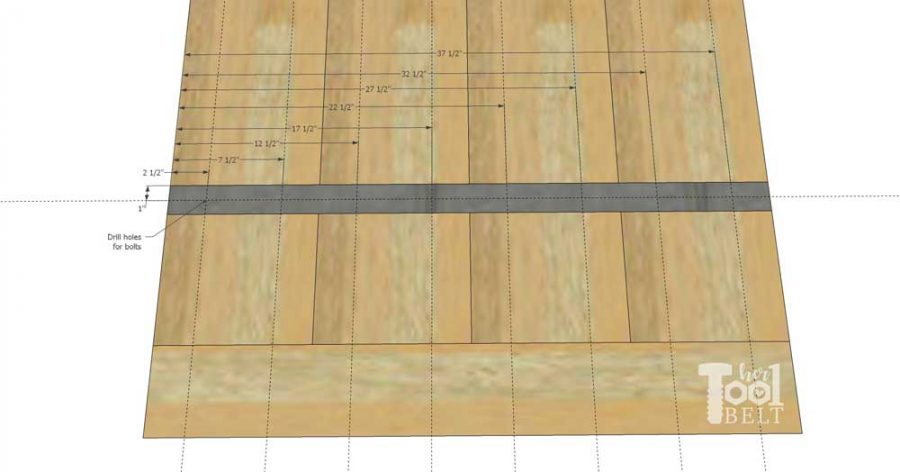 Super Chunky X Table free plans - inlay hole dimensions