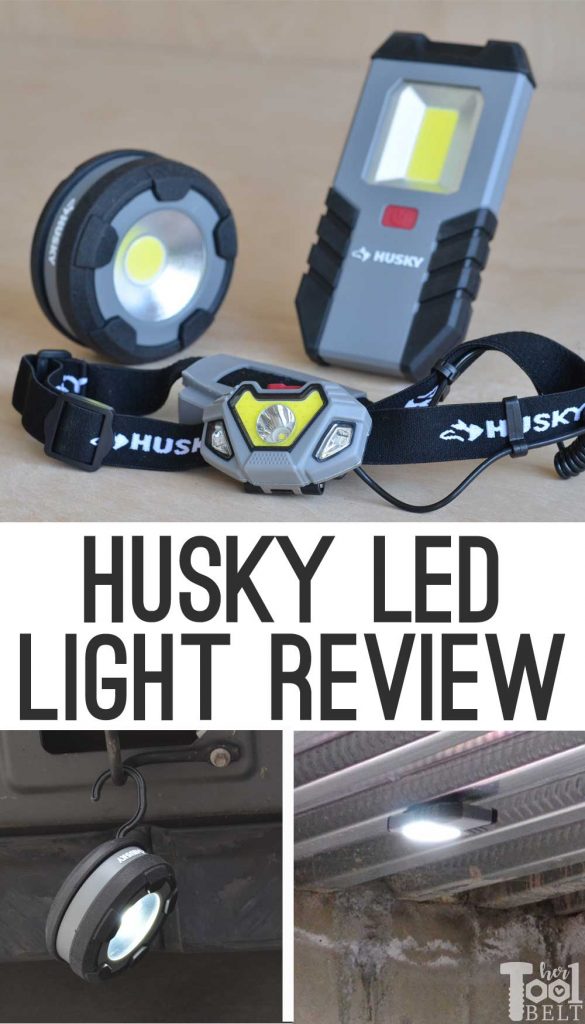 Husky LED personal work light review. These lights are BRIGHT and run off of AAA batteries.