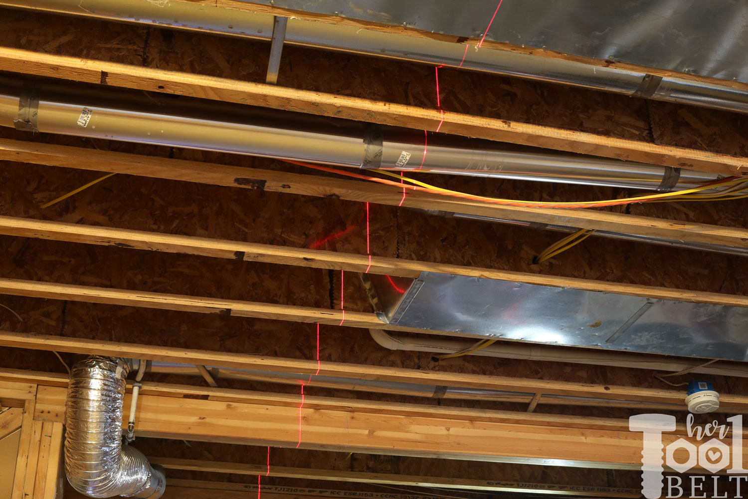 Basement Playhouse Build Framing Ceiling Lines Her Tool Belt