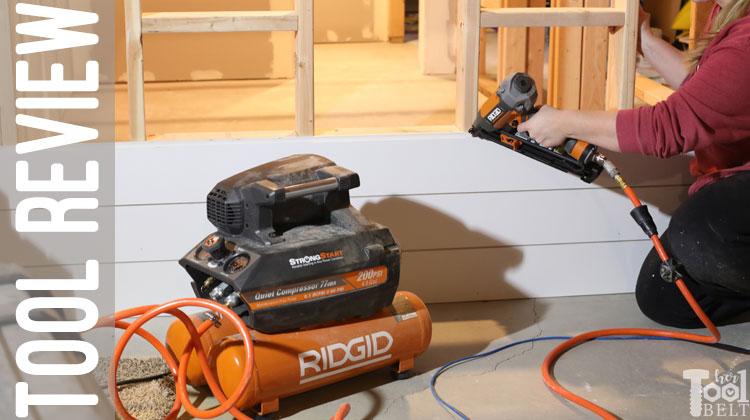 Ridgid Angled Finish Nailer and Compressor Tool Review
