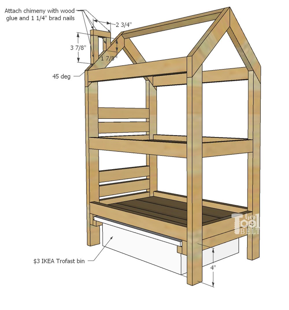 house frame bunk bed