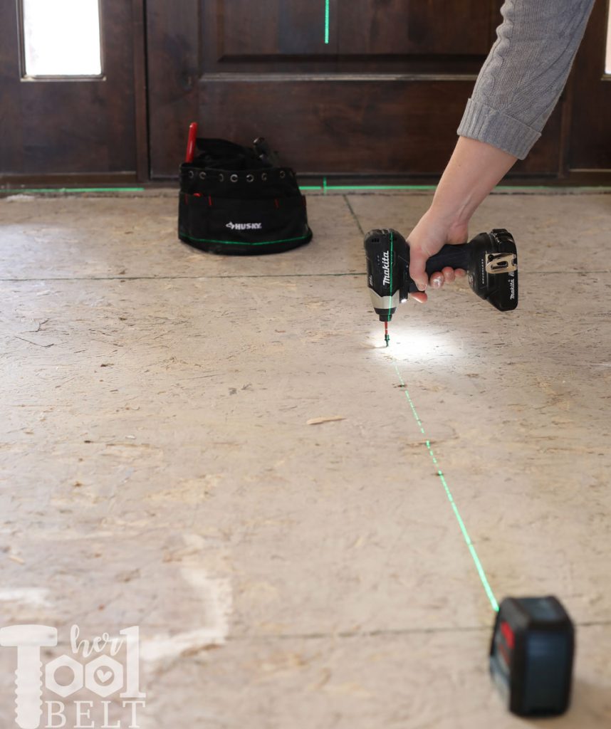 Fixing those pesky floor SQUEAKS!!! Week 3 of the entryway reno.