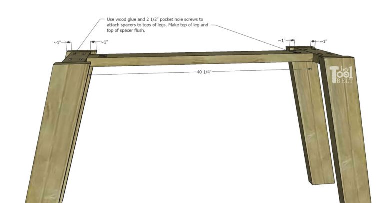 Double X Console Table Plans - Her Tool Belt