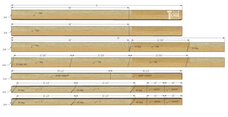 Double X Console Table Plans - Her Tool Belt