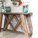 Double X Console Table Plans