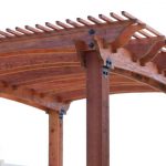 How to Build a Redwood Pergola with Arch Detail