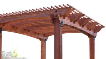 How to Build a Redwood Pergola with Arch Detail