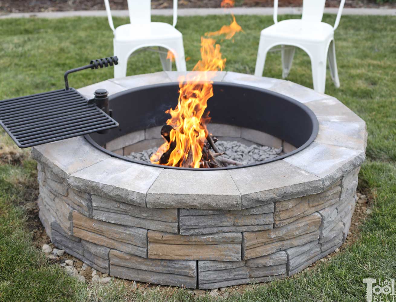 Diy Backyard Fire Pit Her Tool Belt