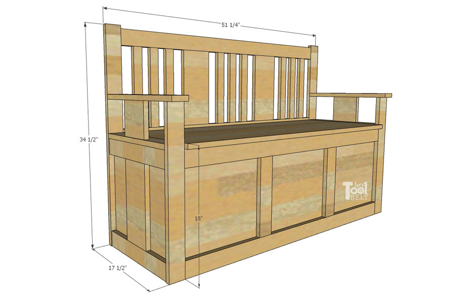 bench toy box plans