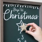 Magnetic Christmas Countdown Sign