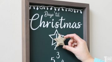 Magnetic Christmas Countdown Sign