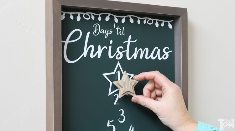 Magnetic Christmas Countdown Sign