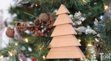 Scrap Wood Christmas Tree Ornaments
