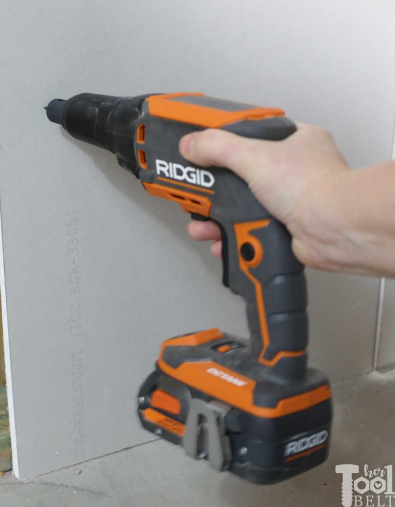 Get perfect drywall screw depth everytime! Tool review of Ridgid cordless drywall screwdriver with optional collating screw attachment.