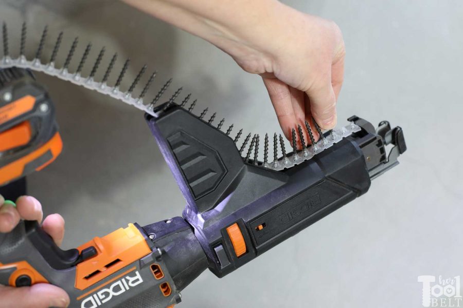 Get perfect drywall screw depth everytime! Tool review of Ridgid cordless drywall screwdriver with optional collating screw attachment.