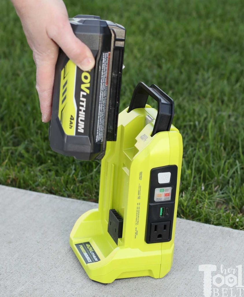  Tool Review of Ryobi's 40V battery power inverter. 