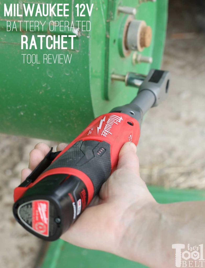 Need power tools that can handle heavy equipment? Tool review of Milwaukee's 12v 3/8" Extended Reach Ratchet! #THDprospective