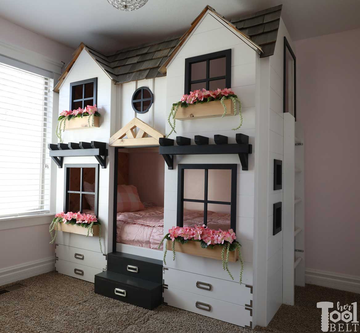 House Bunk Bed Plans Her Tool Belt House Bunk Bed Plans Her Tool Belt