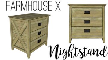 Farmhouse X Nightstand Plans