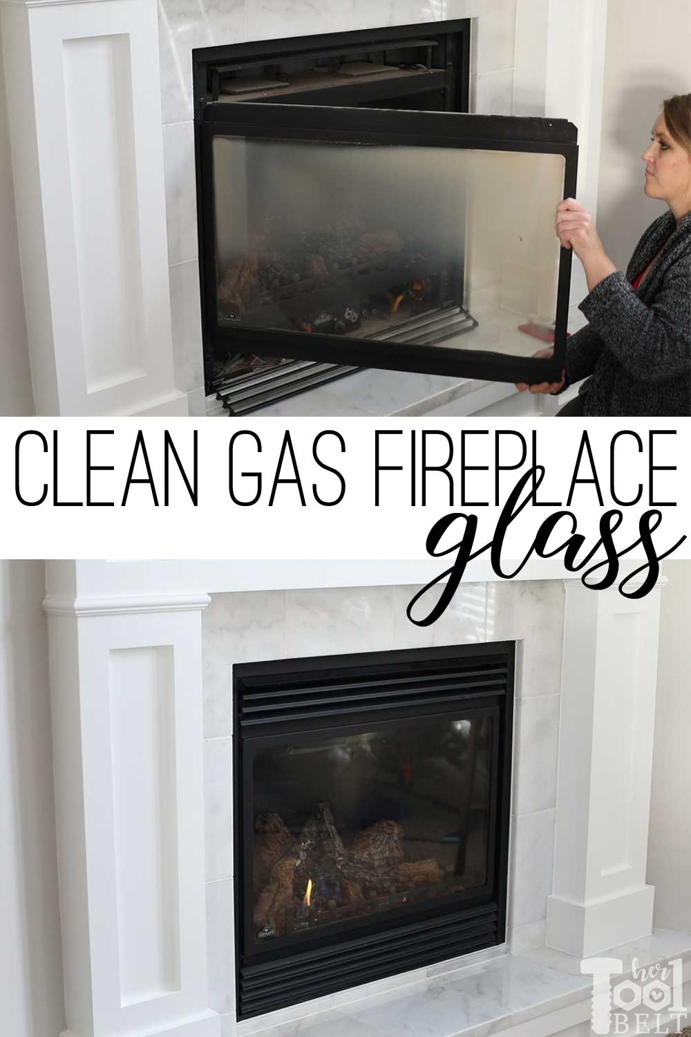 How to Open and Clean Gas Fireplace Glass - Her Tool Belt