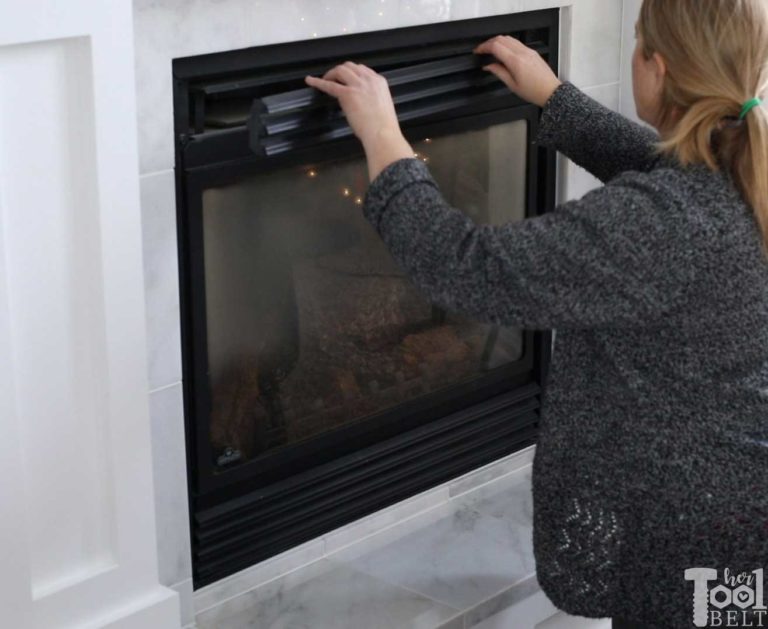 How to Open and Clean Gas Fireplace Glass Her Tool Belt