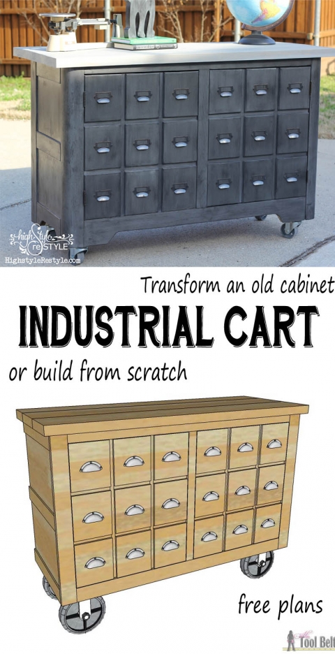 Cart Apothecary Cabinet