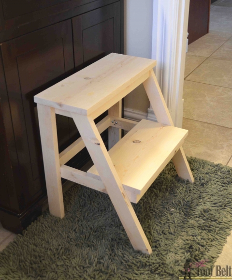 Kid S Step Stool Her Tool Belt, How To Make A Wooden Step Stool