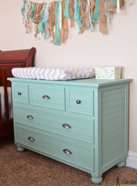 5 Drawer Dresser Changing Table Her, Baby Dresser And Changing Table