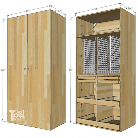 Garage Hand Tool Storage Cabinet Plans, How To Build A Storage Cabinet With Doors