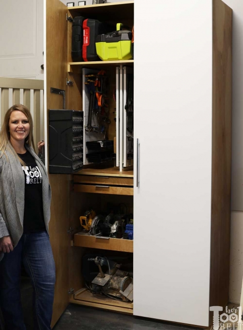 Garage Hand Tool Storage Cabinet Plans Her Belt