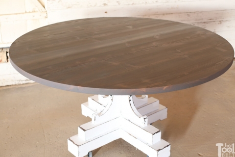 60 Inch Round Table French Farmhouse Style Her Tool Belt 60 Inch Round Table French Farmhouse, How To Make A 60 Inch Round Table Top