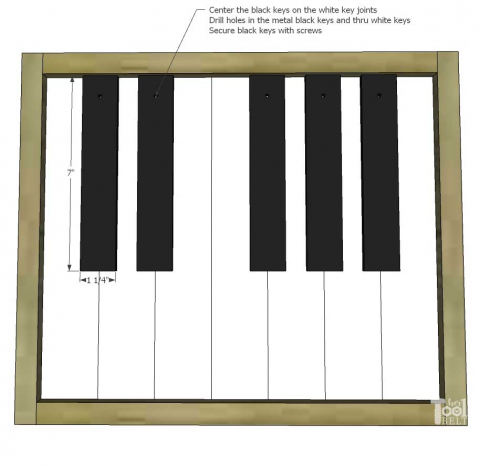 piano key belt