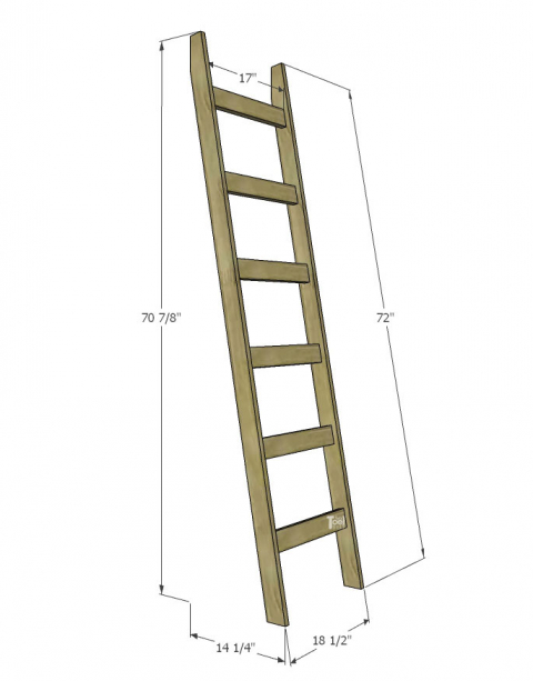 Dimensions of a blanket ladder deals
