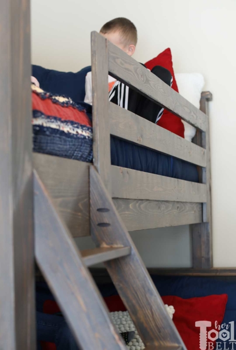 Twin Over Full Bunk Bed Plans, Twin Over Full Bunk Bed Plans With Stairs